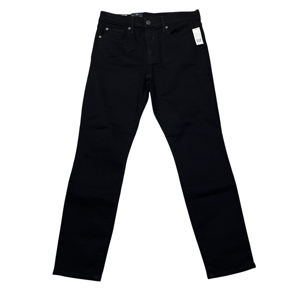 Gap Jeans Womens‎ 10/30 Black True Skinny Mid Rise Black Rinse Denim 599923-00-1
